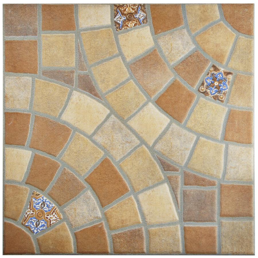 Ceramic Tile in Jet Teja colorway