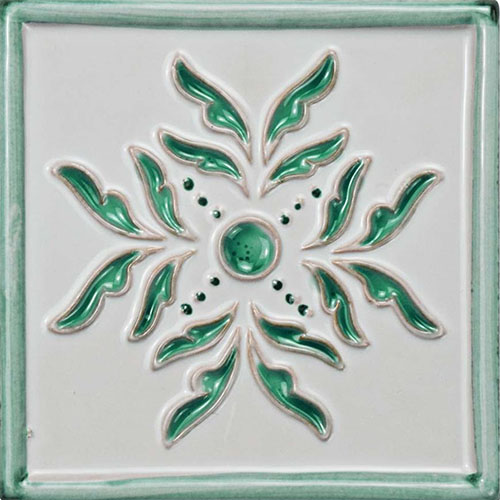 Novecento Taco Evoli Aguamarina Ceramic Trim Tile