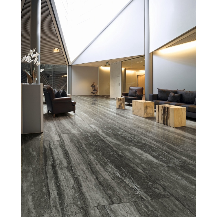 ELY-I-Travertini-Black-Glossy-24x48-2 I -Travertini Black Glossy 24 x 48 Porcelain Tile