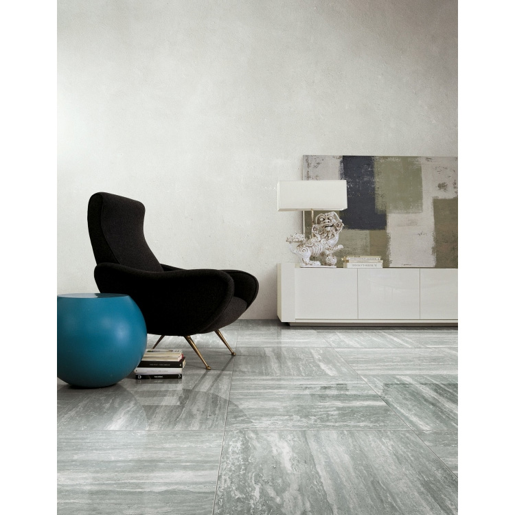 ELY-I-Travertini-Grey-Glossy-24x48-2 I -Travertini Grey Glossy 24 x 48 Porcelain Tile