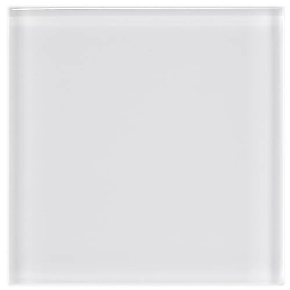 Glass Tile in Ice White colorway