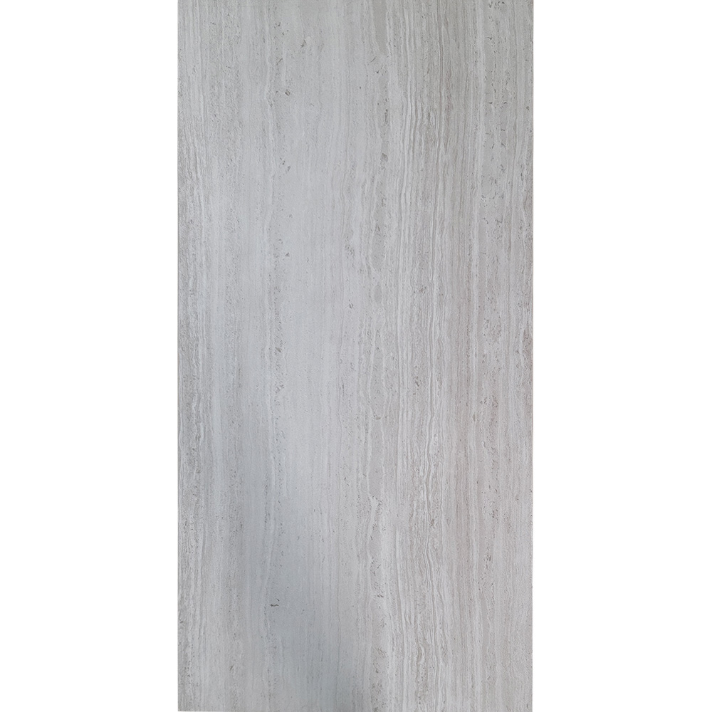 12 x 24 Rush Silver River Vein Cut White Porcelain Tile