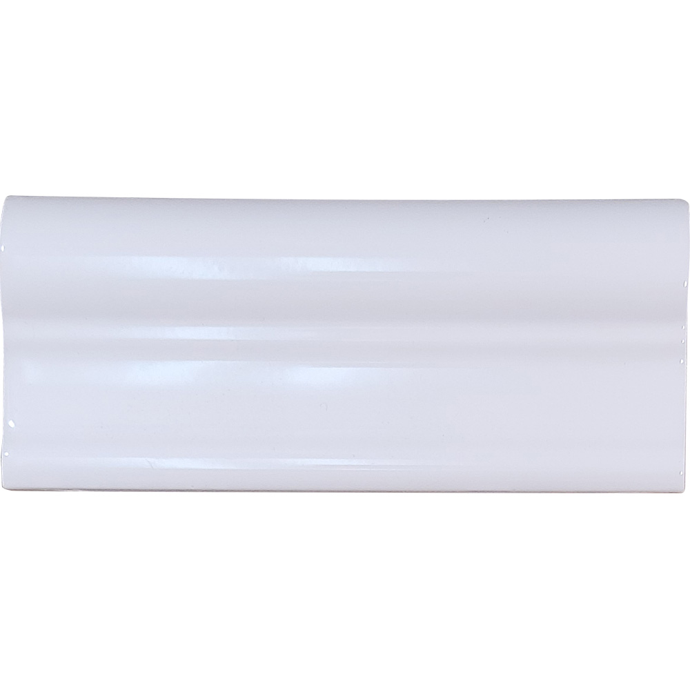 2.5 Bright Snow White Victorian Chair Rail Color Collection Wall Tile