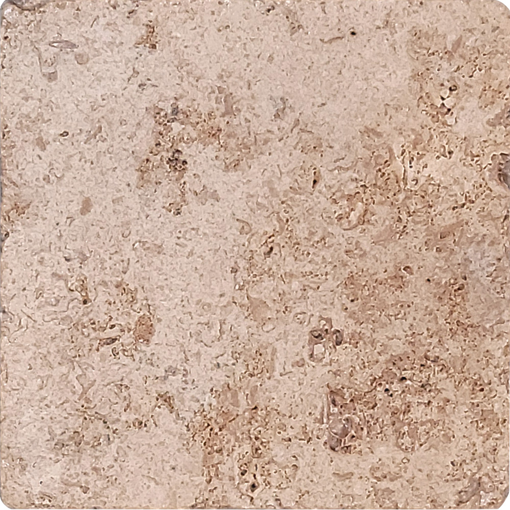 4 x 4 Mocha Travertine Tumbled