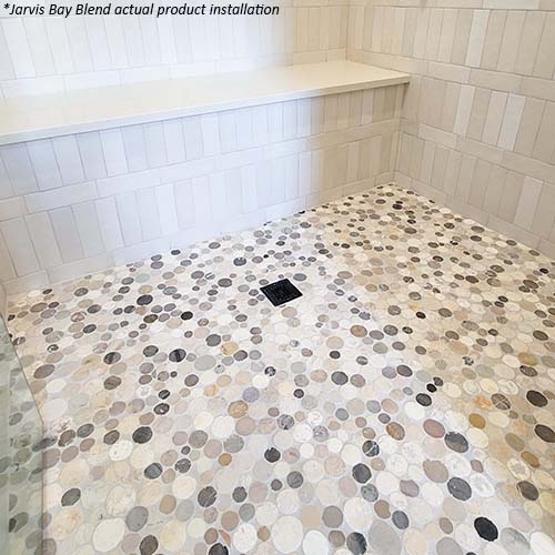 Botany Bay Pebbles Coin in Jarvis Bay Blend actual product photo