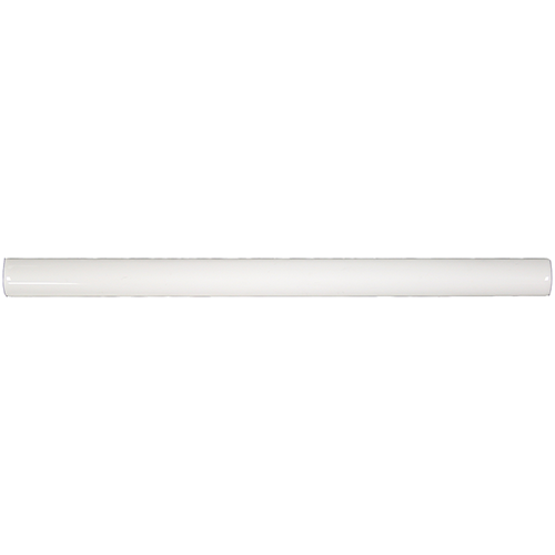 Groove Bullnose Ceramic bullnose tile in White Colorway