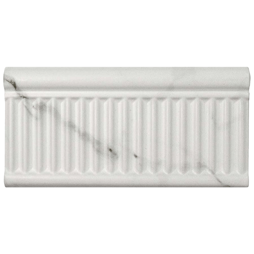 Classico 6 x 3in Carrara Matte Rex Ceramic Tile