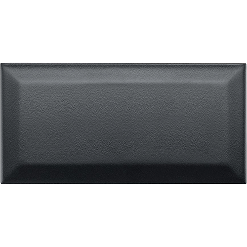 Ceramic Tile in Heights Beveled Matte Black Collection
