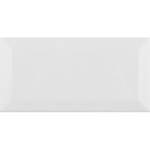 Park Slope Subway Beveled Glossy White Ceramic Tile