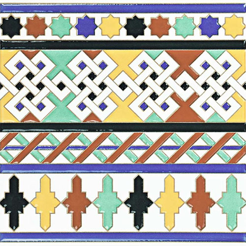 Sevillano Giralda Ceramic Cenefa Border Tile