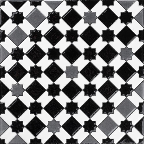 Sevillano Giralda Dark Grey Ceramic Tile