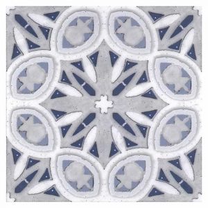 6x6 & 12x12 Carrara tile in Arctic colorway