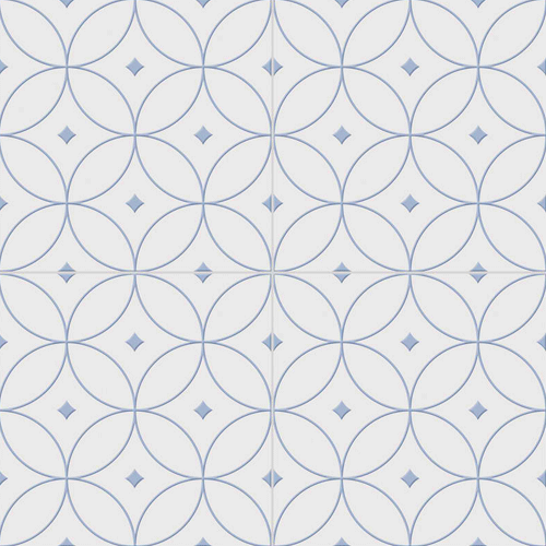 9.8x9.8 Porcelain tile in Alhambra Azul color