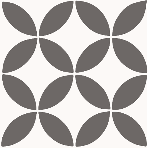 8x8 Geometric Cement tile in Intrinsic V colorway
