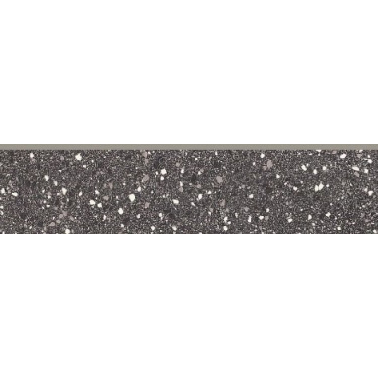 Rock 2013 Flat Dark Ash Bullnose 3 x 12 Porcelain Trims