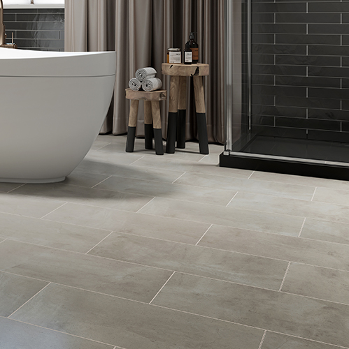 LVT Pure Grout flooring in Coastal Dakota colorway