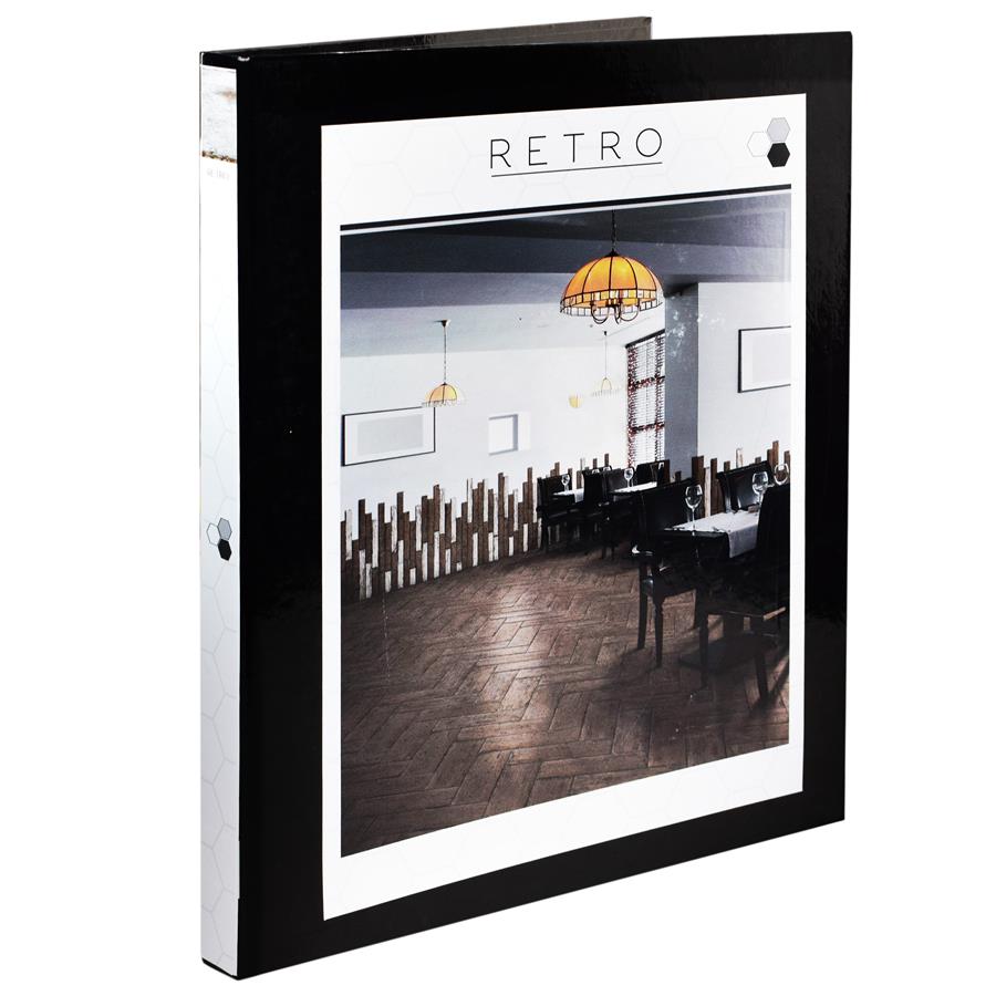 Retro Wood Large Binder