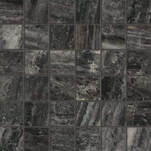 Cosmic 2 x 2 Mosaic 12 x 12 Black Porcelain Tile