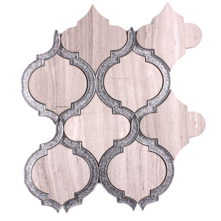 Alice Crystal Grey 9.75 x 11.75 Mosaic Tile