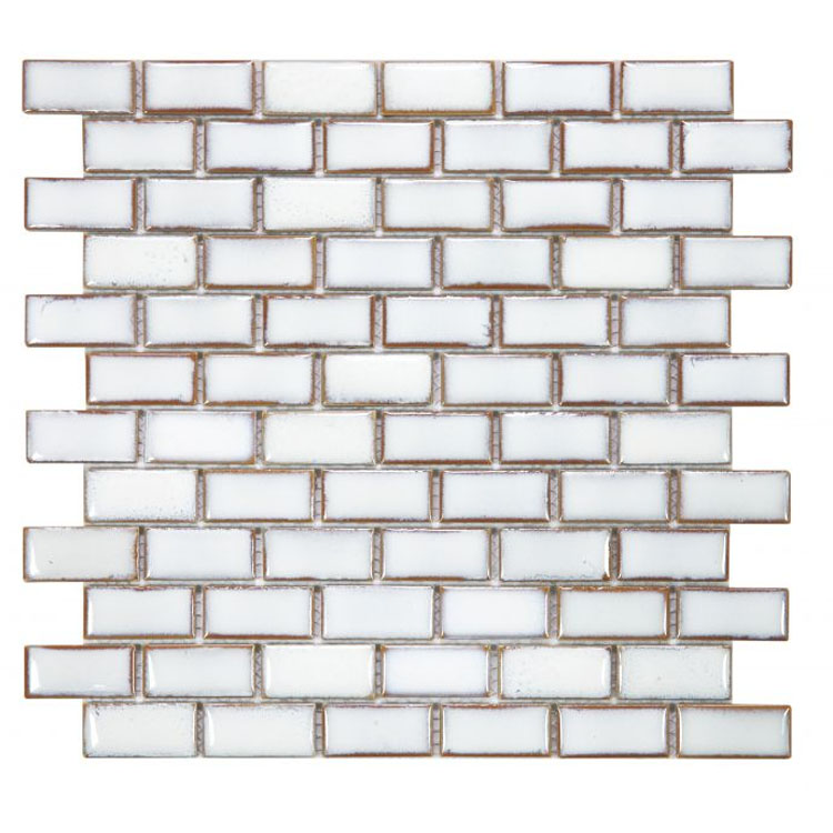 Brick Fancy White 11.75 x 11.75 Mosaic Tile