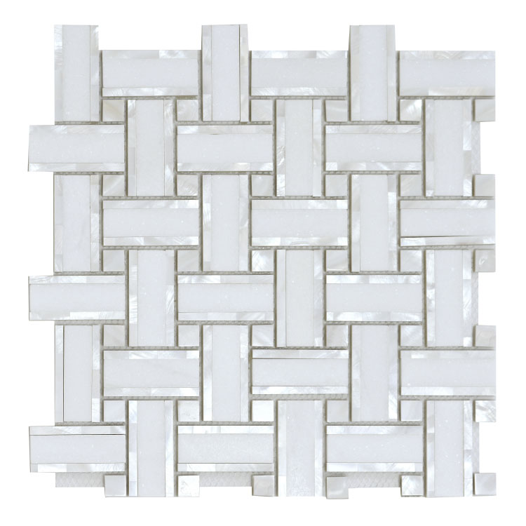 Diana Cross Thassos 12.25 x 12.25 Mosaic Tile