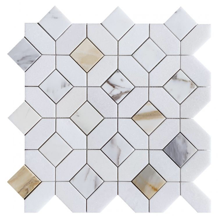 Eclipse Calacatta Gold 12.25 x 12.25 Mosaic Tile