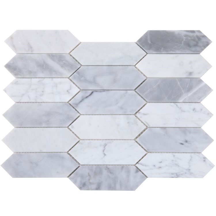 Elongated Hex Dusk 11.75 x 15 Mosaic Tile