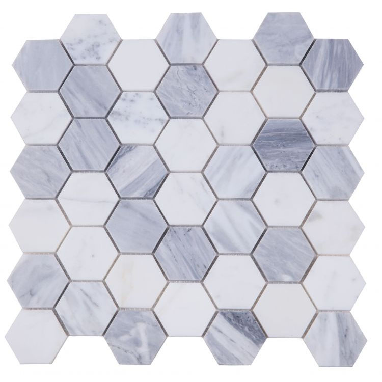 Hexagon Dusk 2 x 2 11.75 x 12 Mosaic Tile