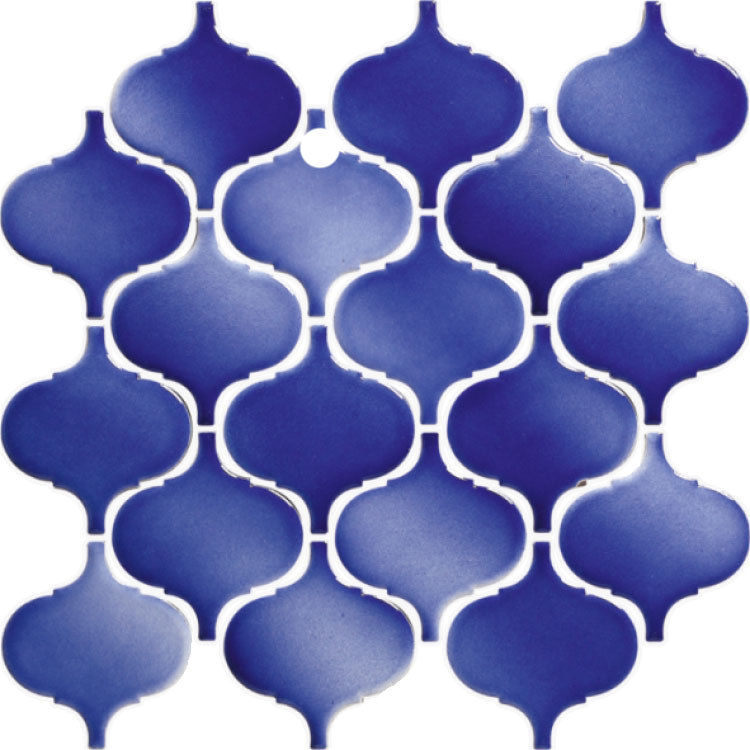 Hulu Blue 9.75 x 9.75 Mosaic Tile