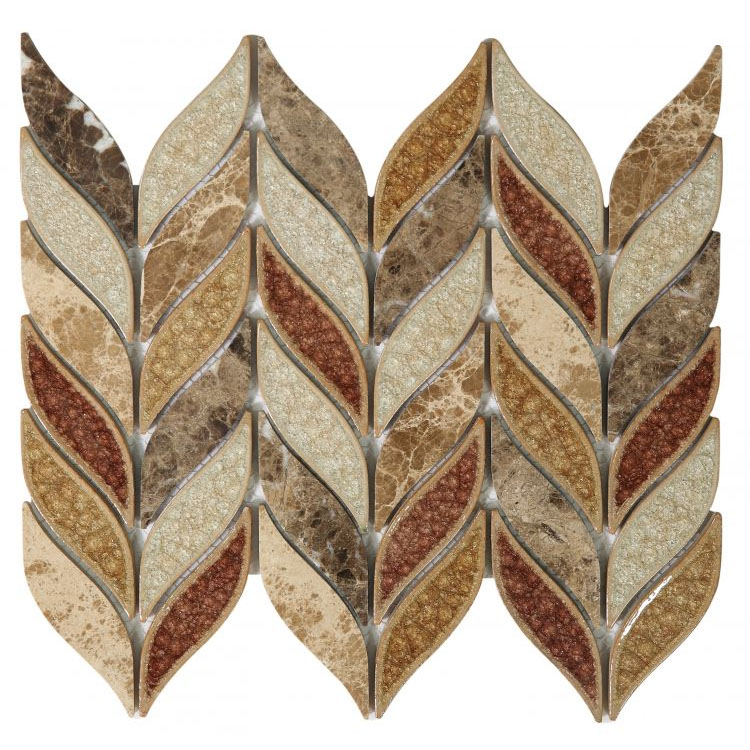 Leaf Princess 10 x 12 Mosaic Tile