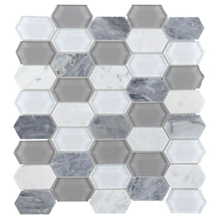 Montage Grey 12.5 x 13.25 Mosaic Tile