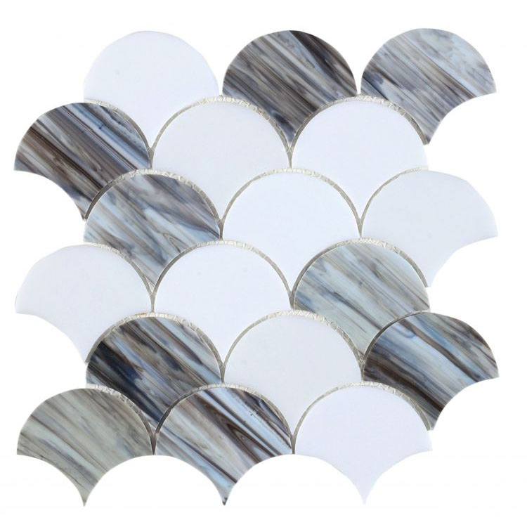 Newport Scale Dawn 9.5 x 9.75 Mosaic Tile