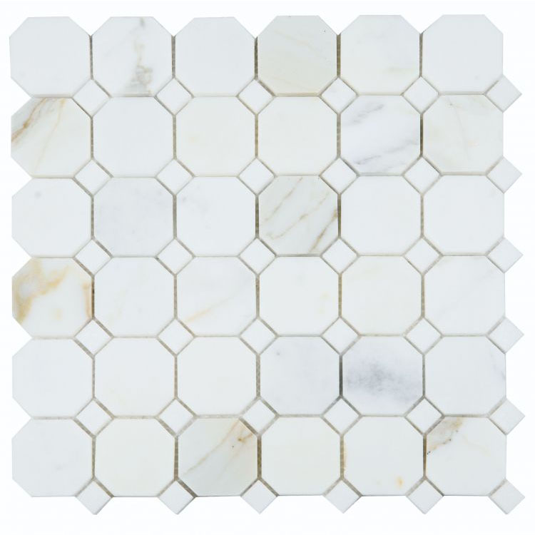 Octagon Calacatta Gold 11.75 x 11.75 Mosaic Tile