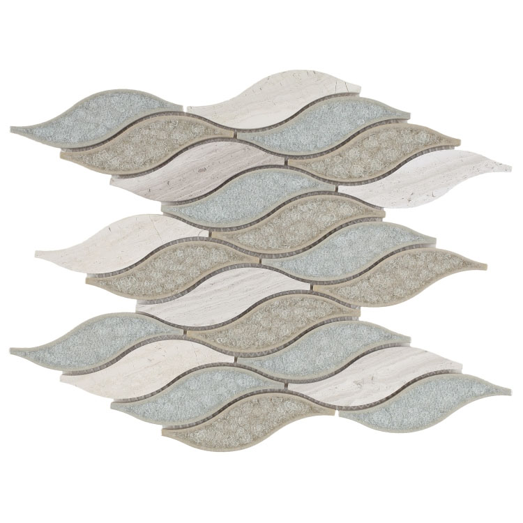 Pontus Blue 10.75 x 10.75 Mosaic Tile