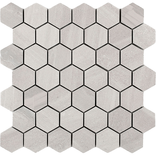 Sand Stone White Hexagon Mosaic 2 x 2 Mosaic Tile