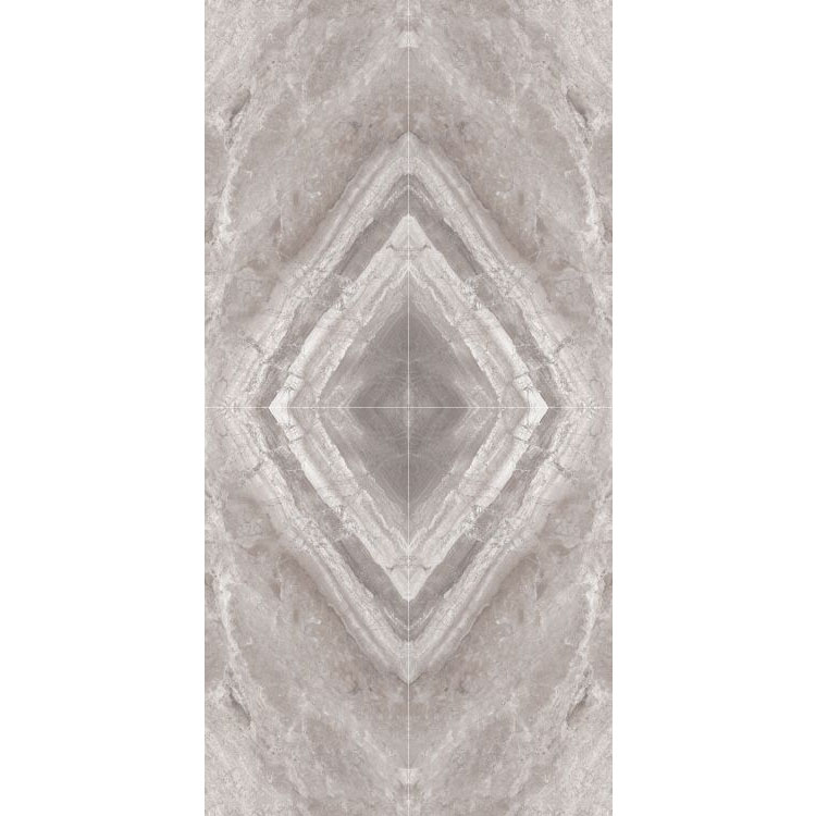 Supreme Beige Book Match Deco 48 x 96 Porcelain Tile