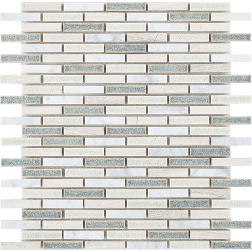 Swiss Blue Slim 11 x 12 Mosaic Tile