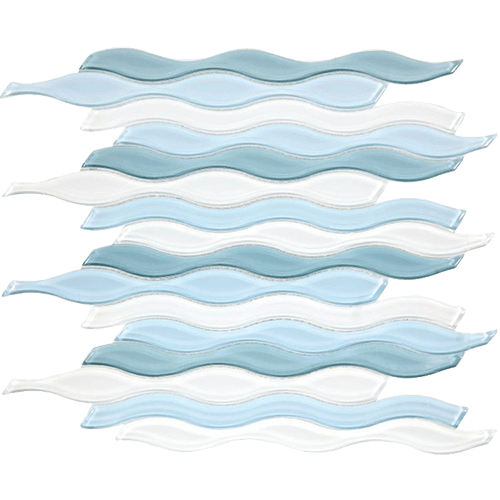 Water Iris 11.50 x 12.50 Mosaic Tile