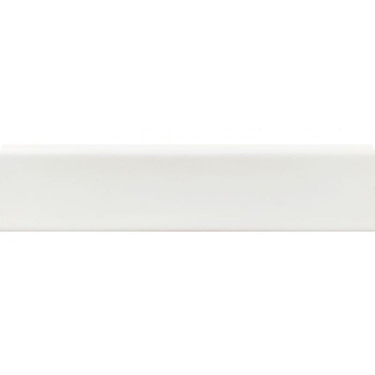 White Polished Bullnose 3 x 12 Ceramic Trims