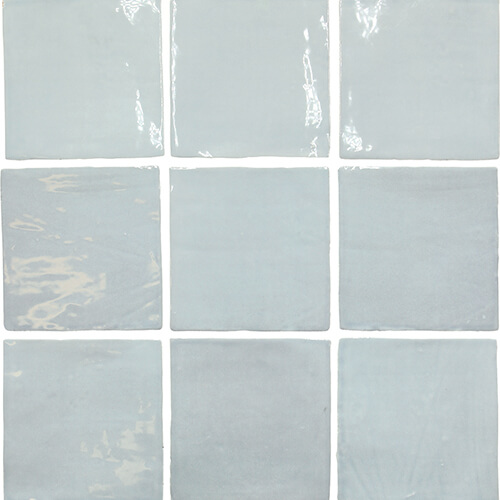 5x5 Ceramic Mosaic tile in Fado Sky Field design