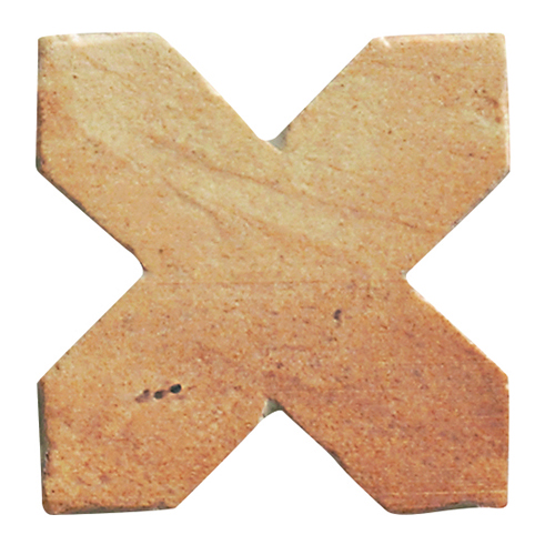 6x6 Porcelain tile in Terra Cotta Cross Natural colorway