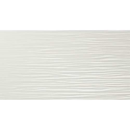 3D Wave Matte 12 x 22 White Ceramic Tile