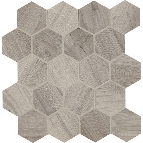 Aequa Hex 2.5 x 2.5 Cirrus Mosaic Porcelain Tile