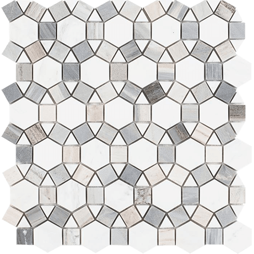 Aether Blue 11.50 x 12 Mosaic Tile