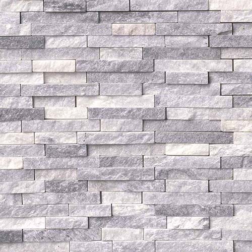 Marble Mosaic tile in Alaskan Gray Splitface Interlocking
