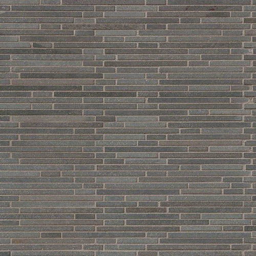 Basalt Mosaic sheet tile in Basalt Blue Bamboo Pattern