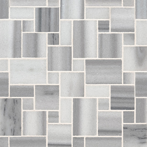 Marble Mosaic sheet tile in Bergamo Magic Pattern Polished