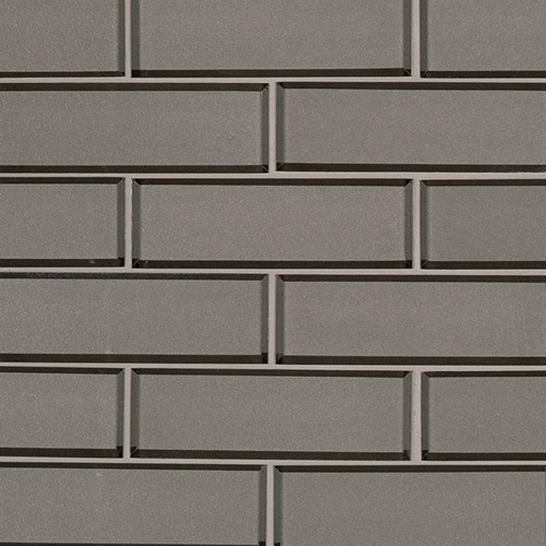 Glass Mosaic sheet tile in Champagne Bevel Subway