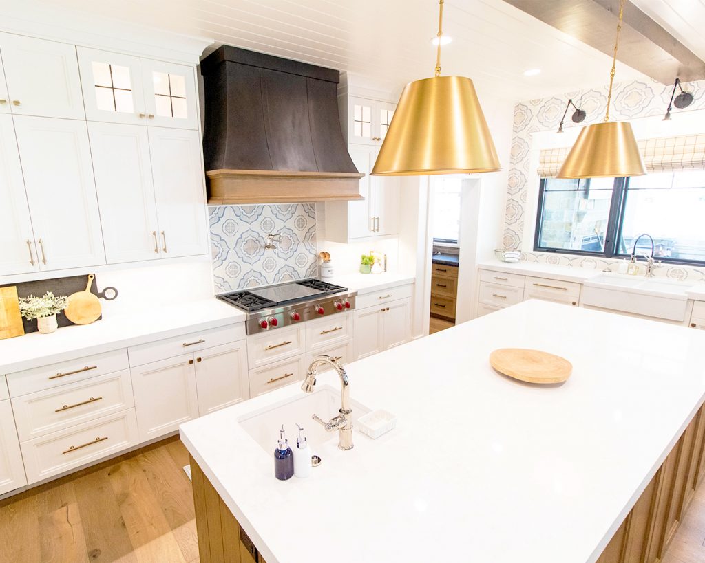 contemporary gold pendant lights kitchen