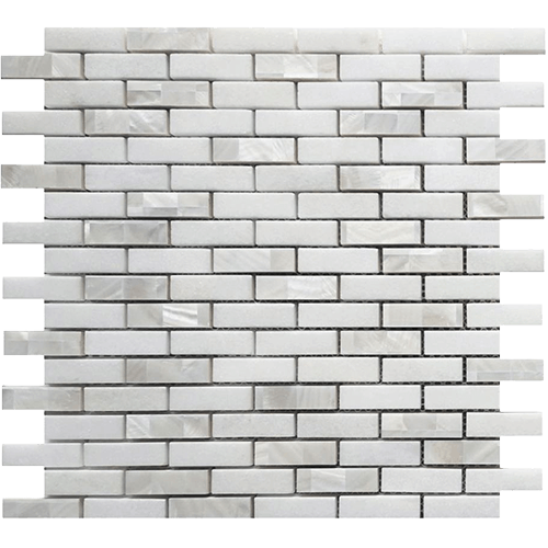 Diana Linear Thassos 11.75 x 12 Mosaic Tile